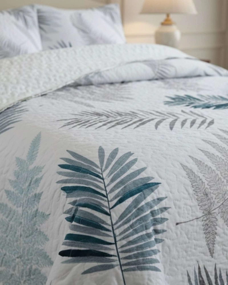 COBERTOR QUILT ELEGANTE CON SHERPA KING MEDIDA 250X270 CM - 6