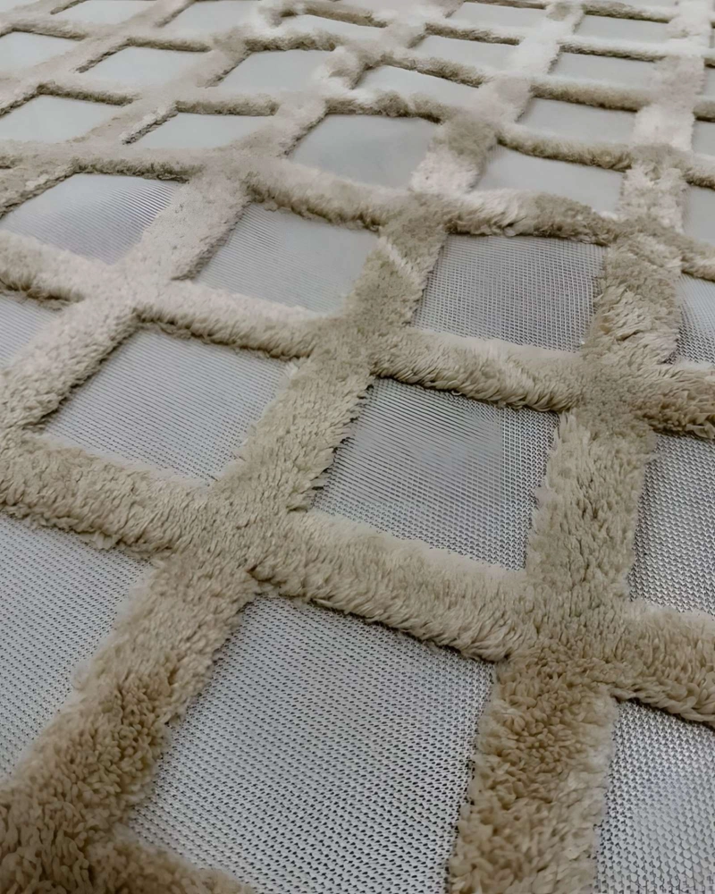 ALFOMBRA JACQUARD TEXTURIZADA CON DISEÑO Y FLECOS 200X240 CM - 6