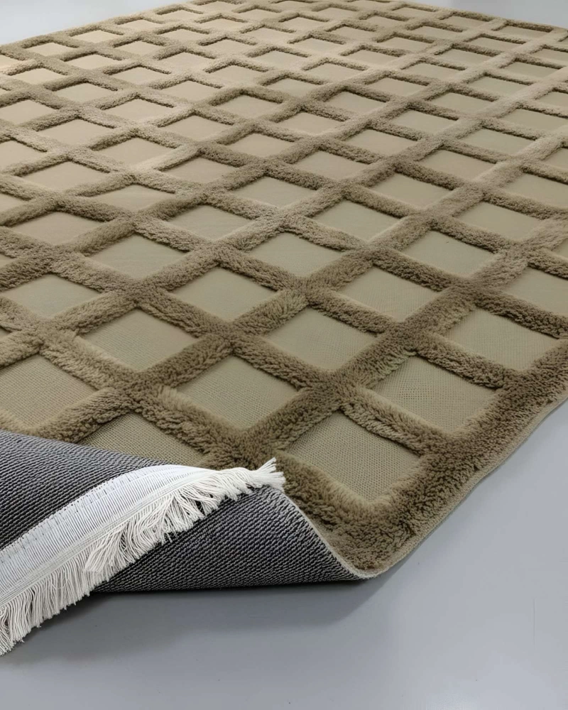 ALFOMBRA JACQUARD TEXTURIZADA CON DISEÑO Y FLECOS 150X200 CM - 7