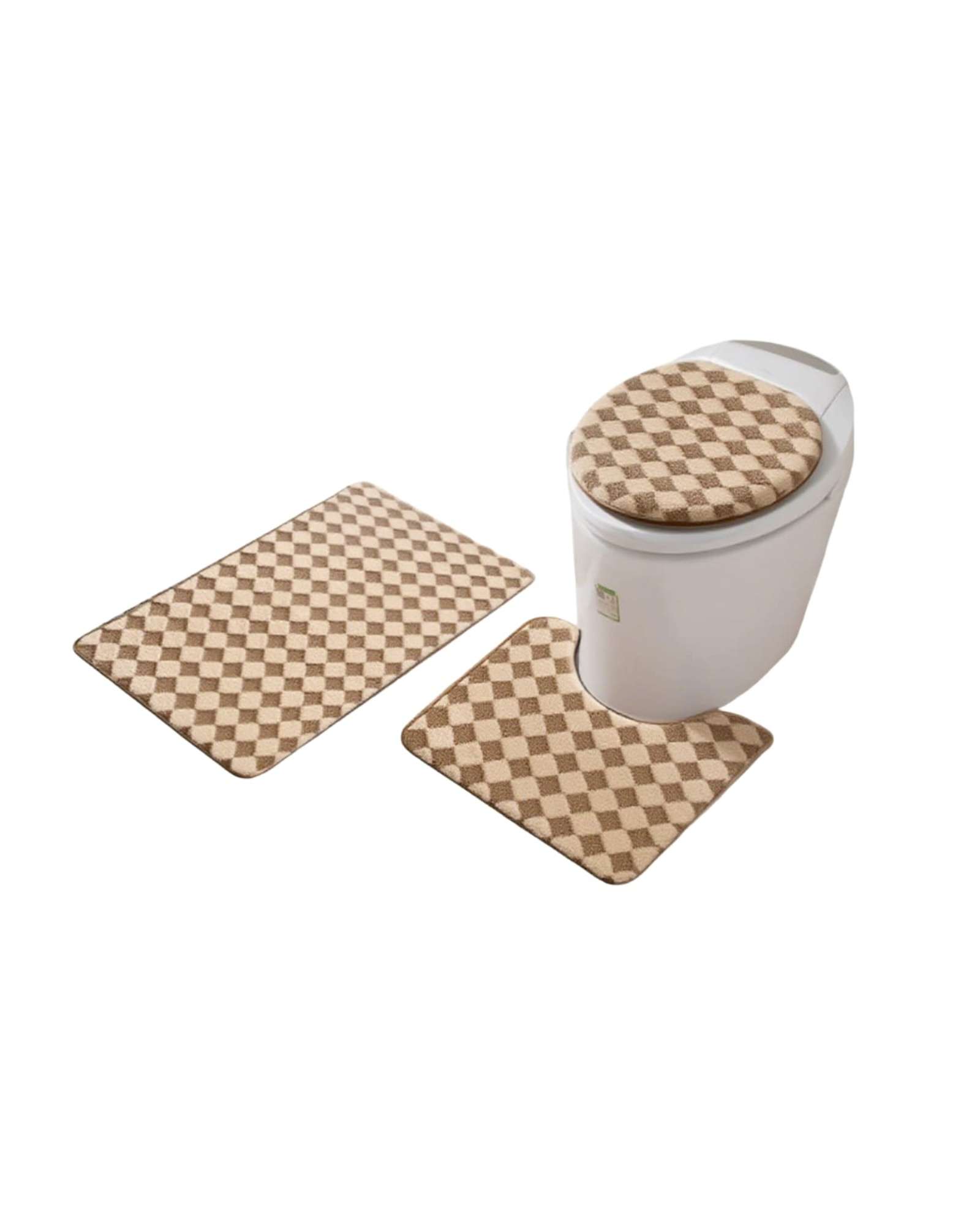 SET DE BAÑO 3 PIEZAS DISEÑO GEOME TRICO 3D - 6