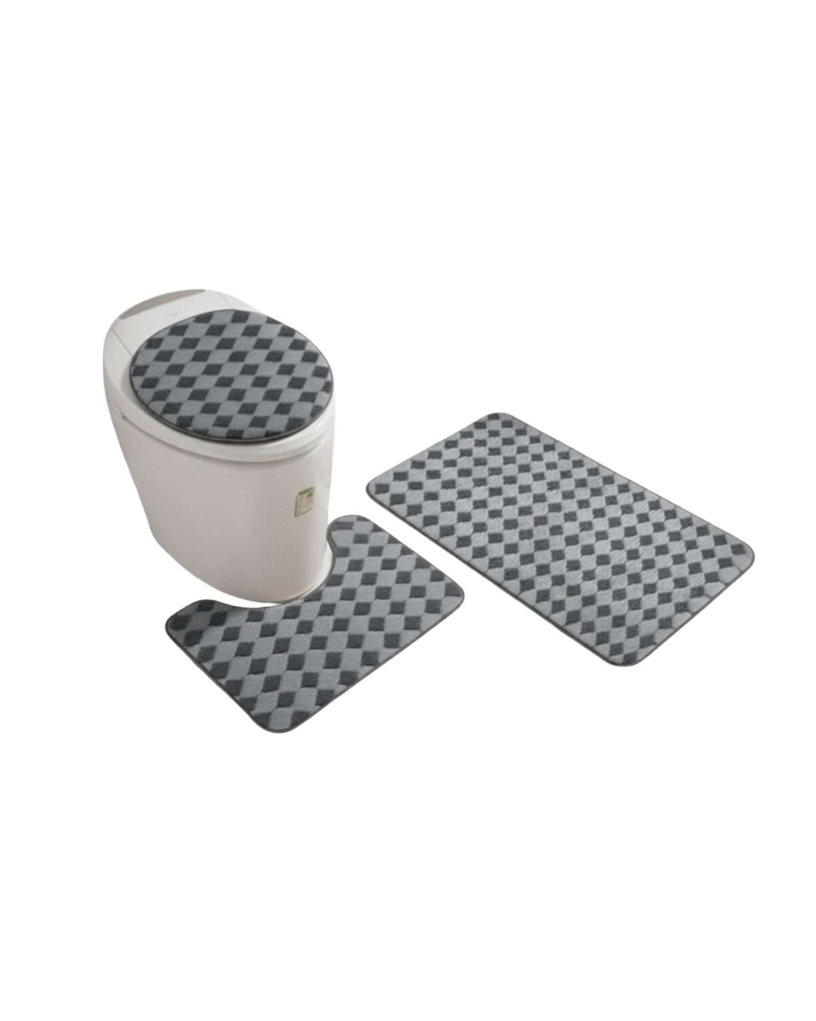 SET DE BAÑO 3 PIEZAS DISEÑO GEOME TRICO 3D - 6