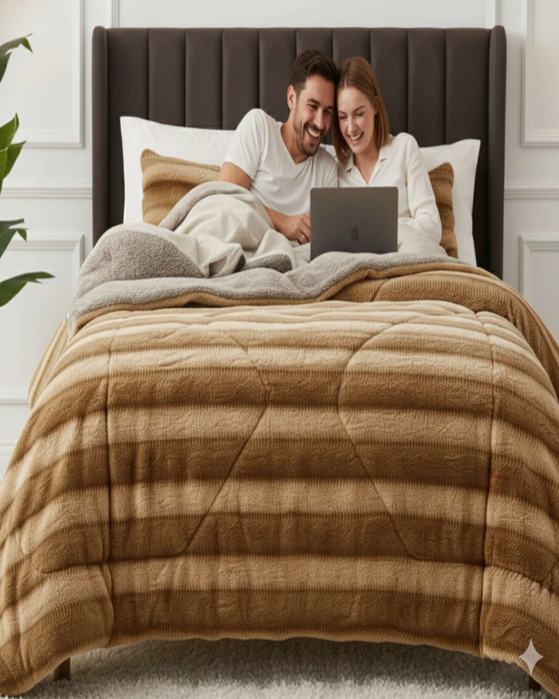 CUBRECAMA2 PLAZAS INVIERNO SOFT TOUCH PREMIUM CHIPORRO - 2