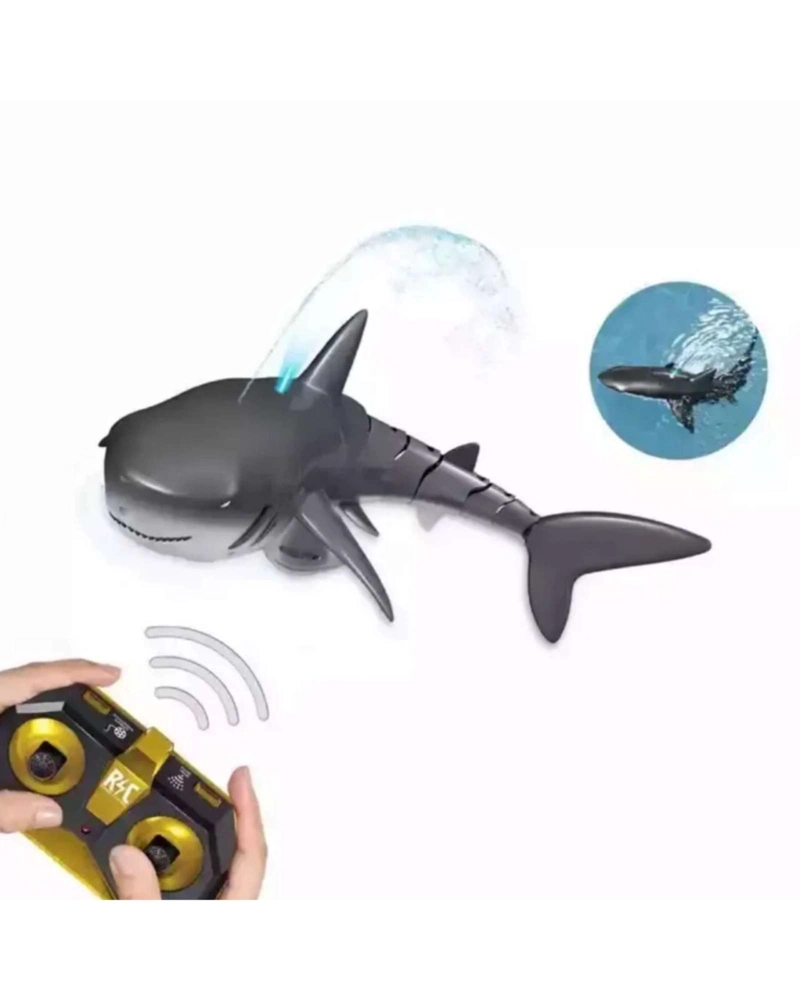 TIBURON ROBOT A CONTROL REMOTO ACUATICO CON CHORRO DE AGUA - 5