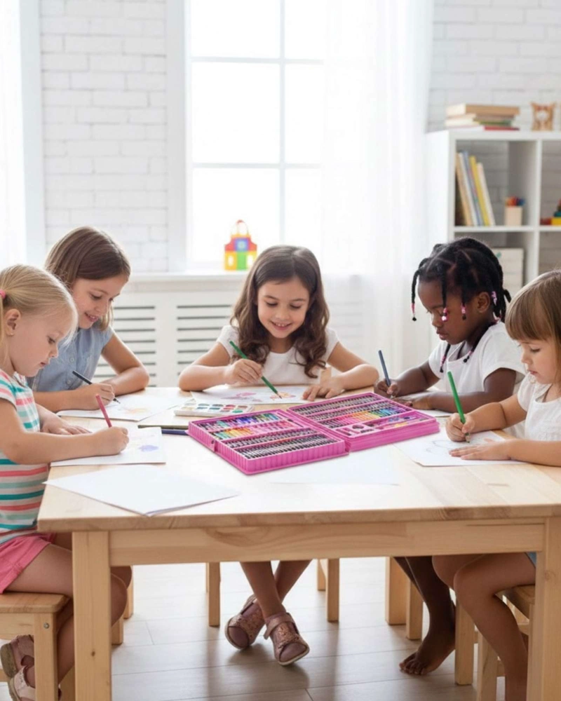SET DE ARTE INFANTIL 168 PIEZAS: MALETIN TODO EN UNO - 4