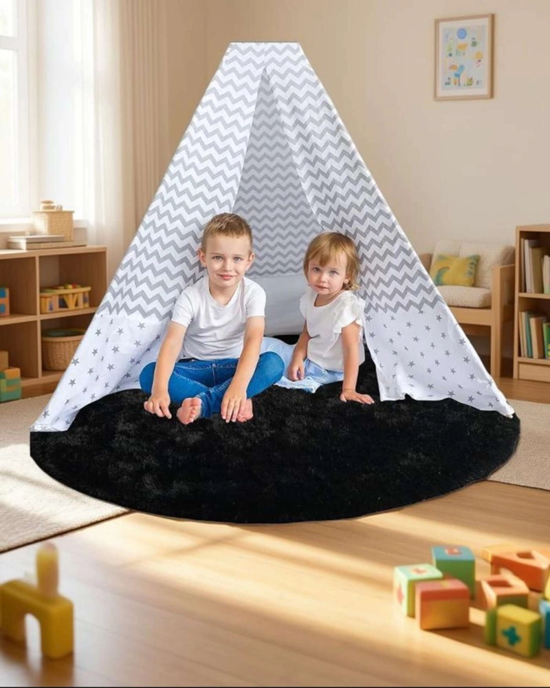 ALFOMBRA SHAGGY REDONDA 150 CM PELO SUAVE Y EXTRA CONFORT - 2
