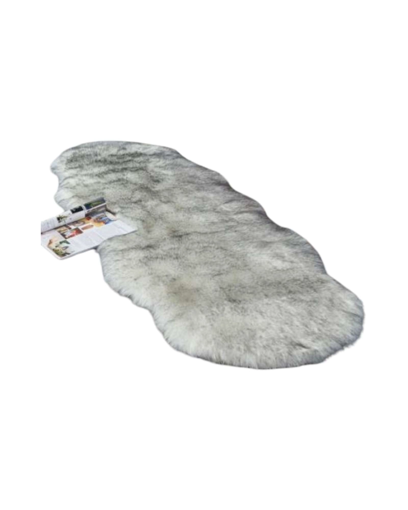 JUEGO DE 2 BAJADA DE CAMA PELO DE OVEJA SINTETICO ULTRA SOFT - 6