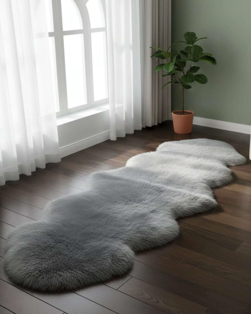 BAJADA DE CAMA PELO DE OVEJA SINTETICO ULTRA SOFT - 2