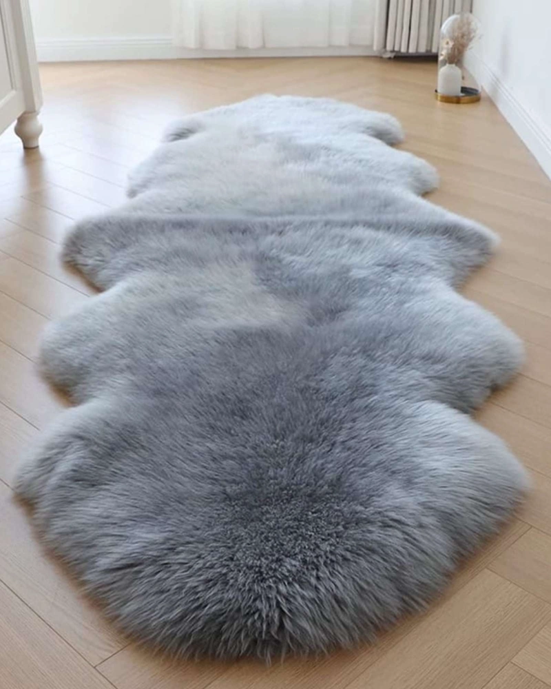 BAJADA DE CAMA PELO DE OVEJA SINTETICO ULTRA SOFT - 6