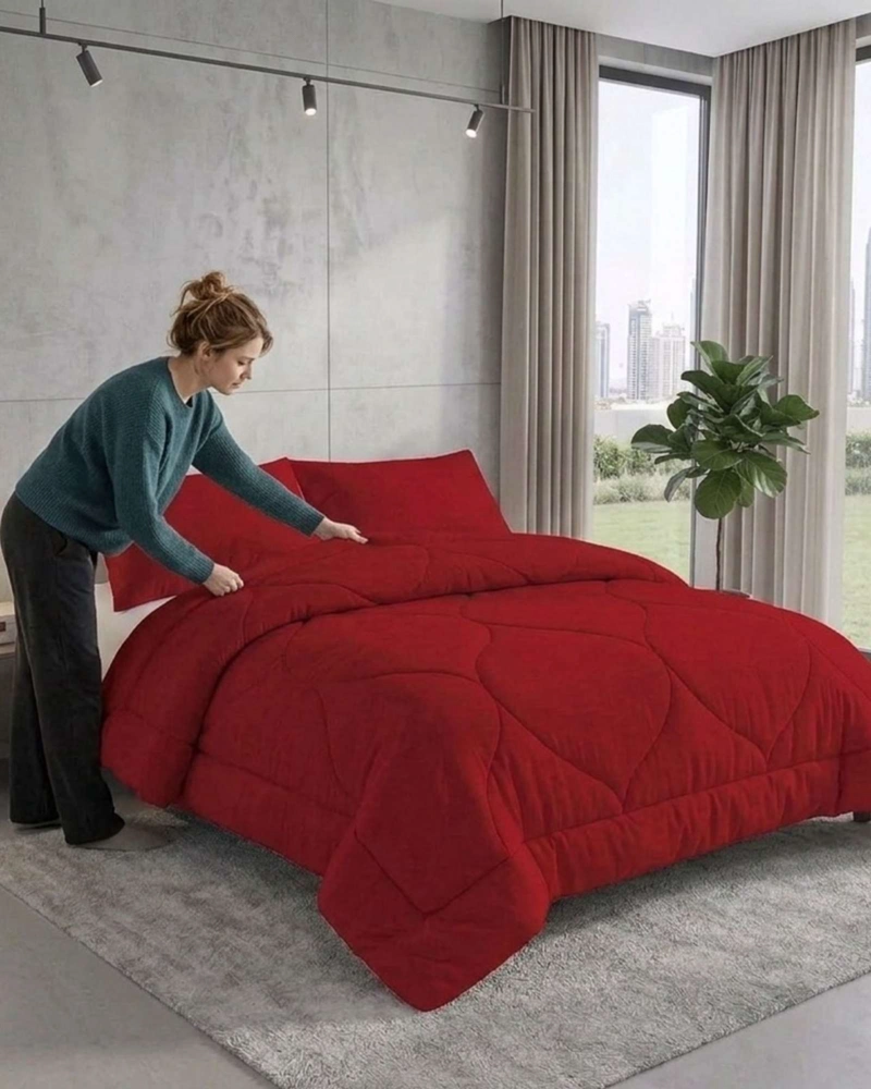 CUBRECAMA PLUMON PLUSH CON CHIPORRO PREMIUM ULTRA SUAVE Y TE RMICO 2 PLAZAS - 3