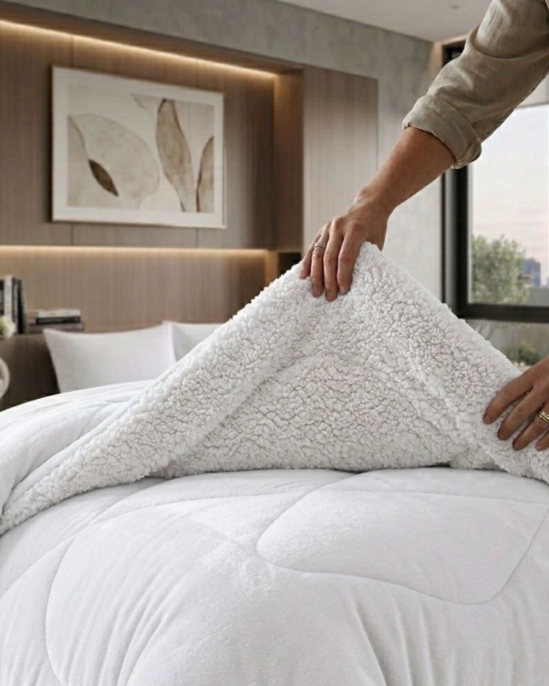 CUBRECAMA PLUMON PLUSH CON CHIPORRO PREMIUM ULTRA SUAVE Y TE RMICO 2 PLAZAS - 6
