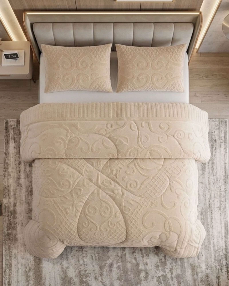 CUBRECAMA EDREDON DE POLAR ULTRA SUAVE COLECCION CONFORT PREMIUM 2 PLAZAS - 5
