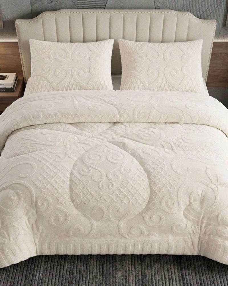 CUBRECAMA EDREDON DE POLAR ULTRA SUAVE COLECCION CONFORT PREMIUM 2 PLAZAS - 2