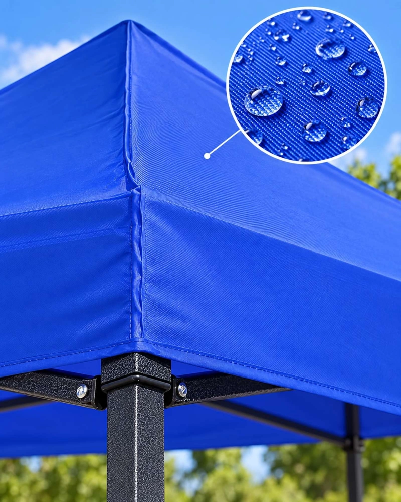 LONA AZUL IMPERMEABLE DE REPUESTO PARA TOLDO 3 × 3 M - 7