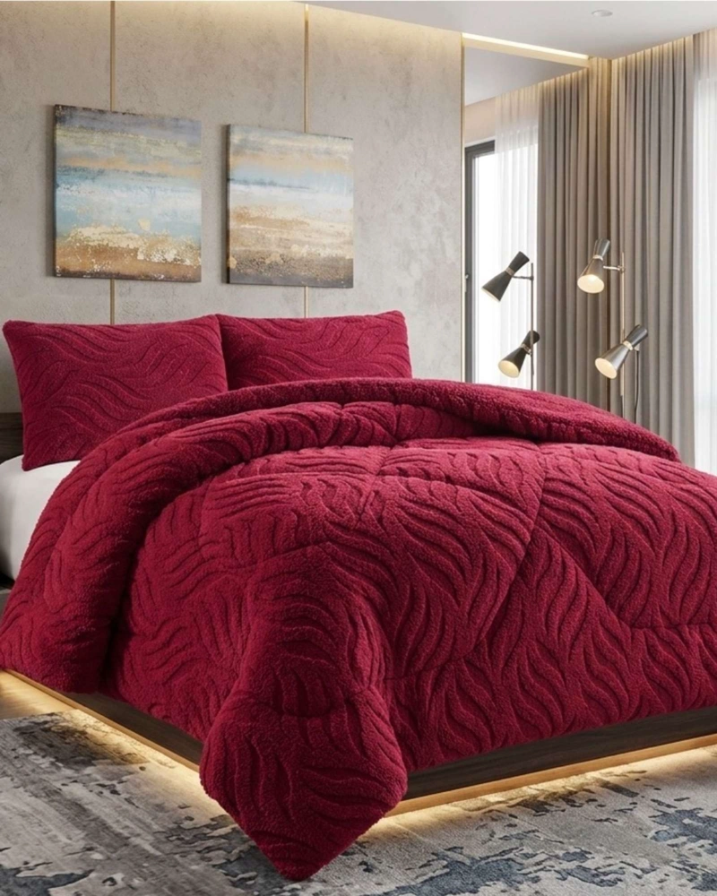 COBERTOR INVIERNO KING ELEGANTE TE RMICO CON CHIPORRO PREMIUM - 1