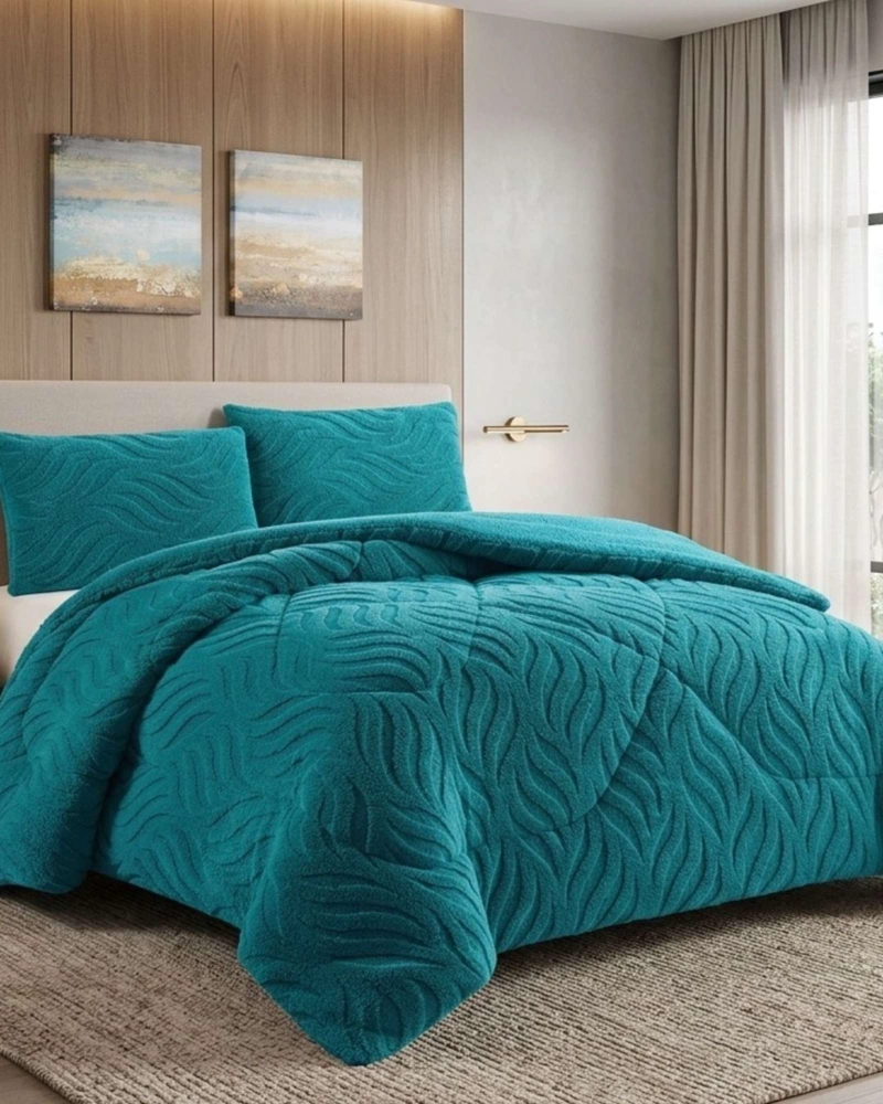COBERTOR INVIERNO KING ELEGANTE TE RMICO CON CHIPORRO PREMIUM - 1