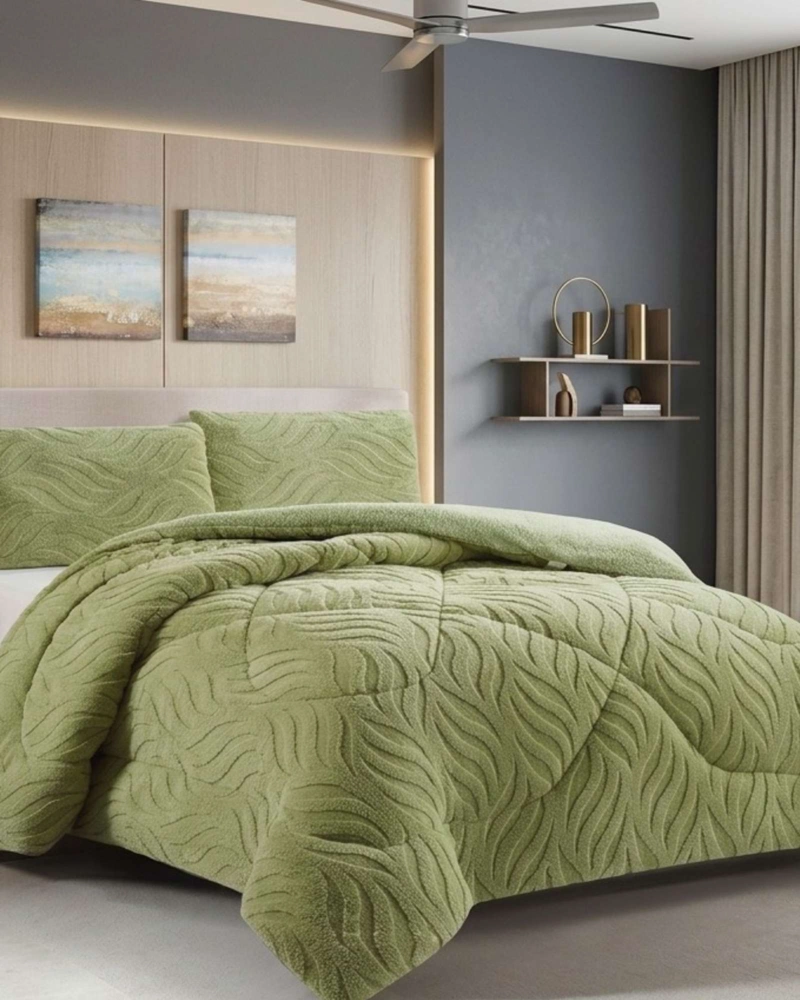 COBERTOR INVIERNO KING ELEGANTE TE RMICO CON CHIPORRO PREMIUM - 1
