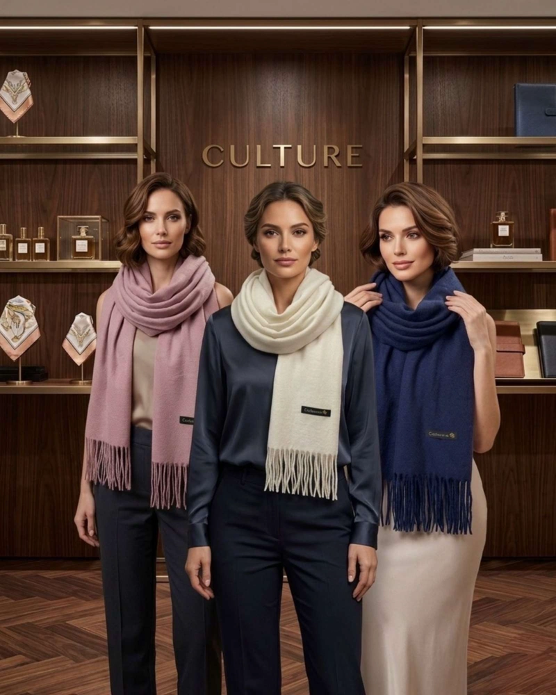 SET DE 3 BUFANDAS PREMIUM SUAVIDAD Y ELEGANCIA - 1