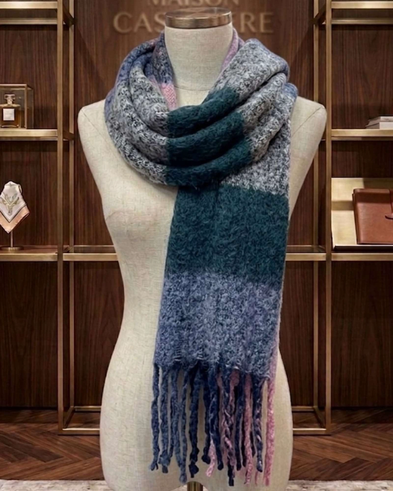 BUFANDA SOFT TARTAN COLOR BLOCK TEMPORADA INVIERNO 2026 DISEÑO SURTIDO - 2