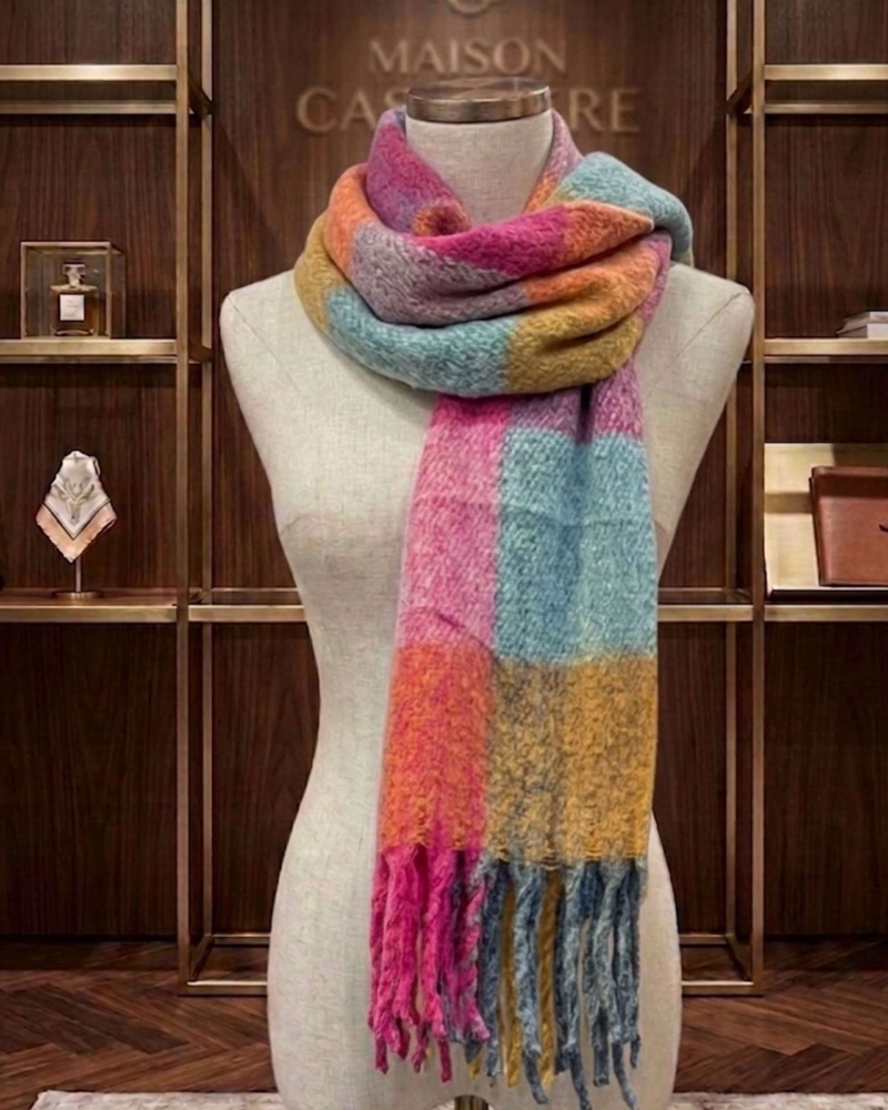 BUFANDA SOFT TARTAN COLOR BLOCK TEMPORADA INVIERNO 2026 DISEÑO SURTIDO - 5
