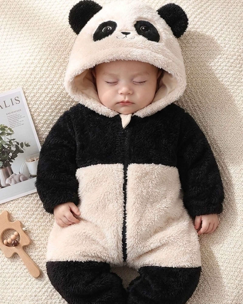PACK 2 PIJAMA OSITO PELUCHE BEBE  ENTERITO TE RMICO ACOLCHADO INVIERNO - 2