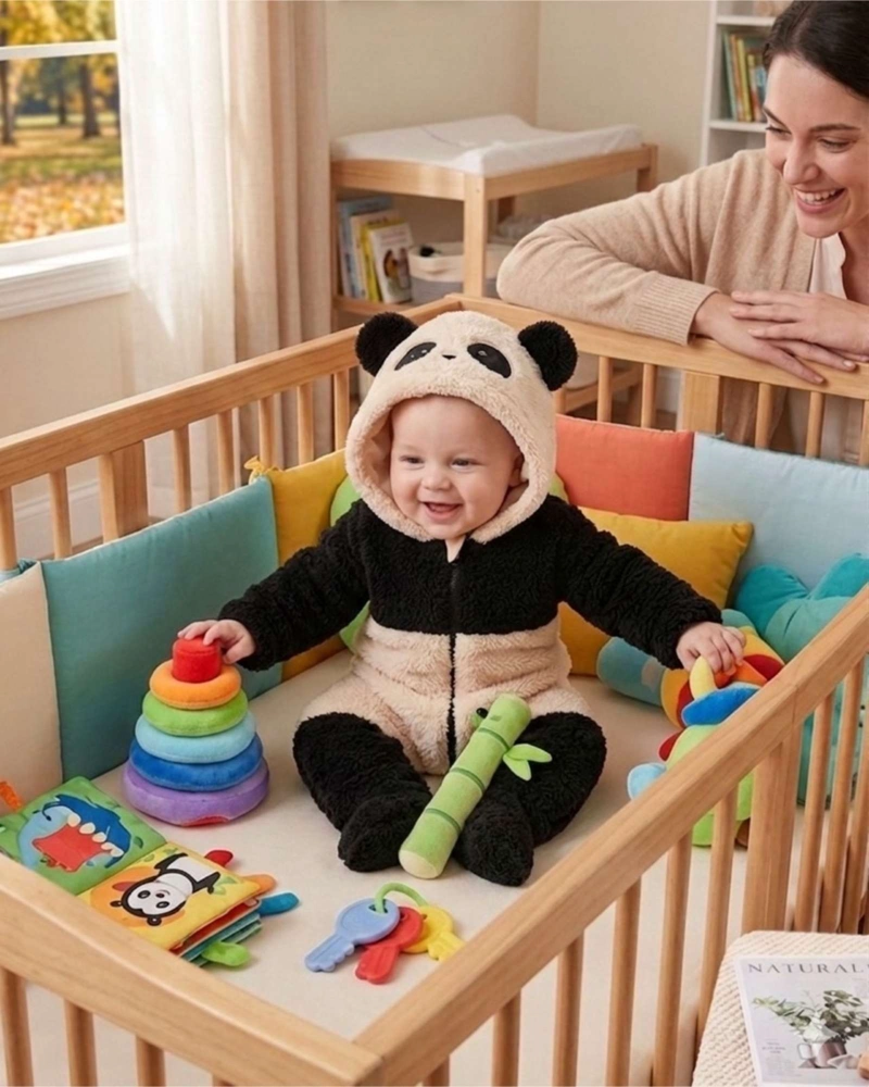 PACK 2 PIJAMA OSITO PELUCHE BEBE  ENTERITO TE RMICO ACOLCHADO INVIERNO - 4