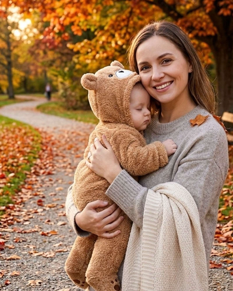 PIJAMA OSITO PELUCHE BEBE  ENTERITO TE RMICO ACOLCHADO INVIERNO - 2