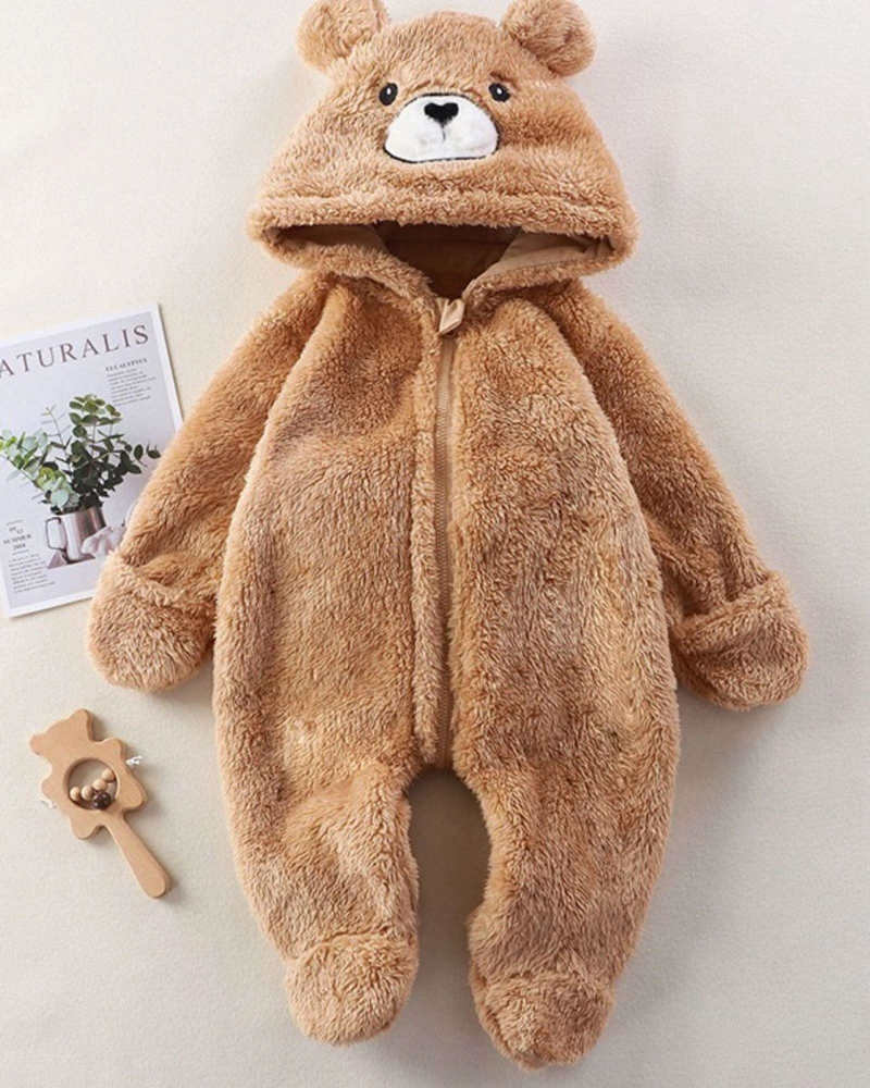 PIJAMA OSITO PELUCHE BEBE  ENTERITO TE RMICO ACOLCHADO INVIERNO - 6