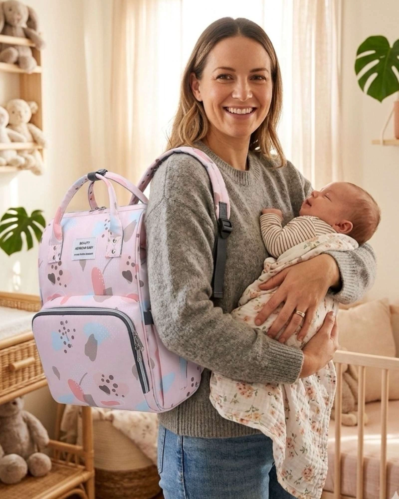 MOCHILA MATERNAL BOLSO PAÑALERA TE RMICA IMPERMEABLE PREMIUM - 4