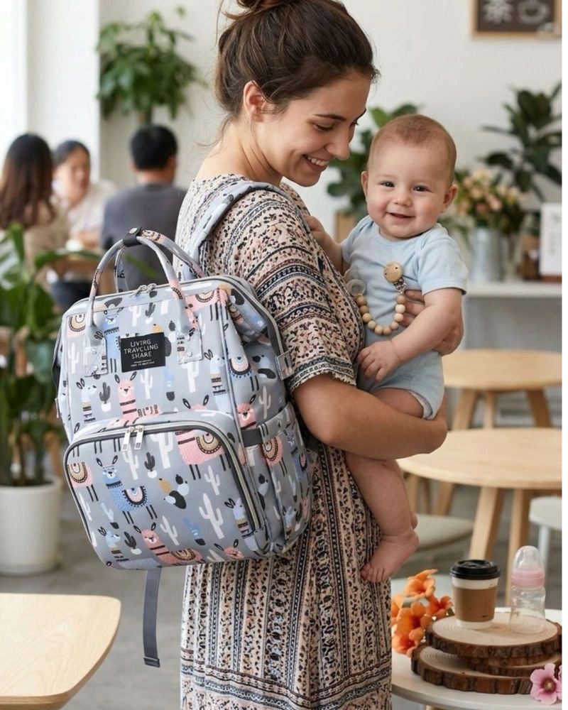 MOCHILA MATERNAL BOLSO PAÑALERA TE RMICA IMPERMEABLE PREMIUM - 4
