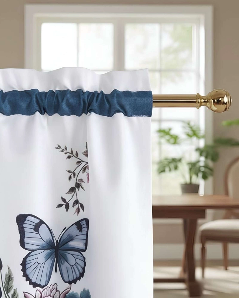 SET DE CORTINAS DE COCINA 3 PIEZAS DISEÑO ELEGANTE Y DECORATIVO - 5