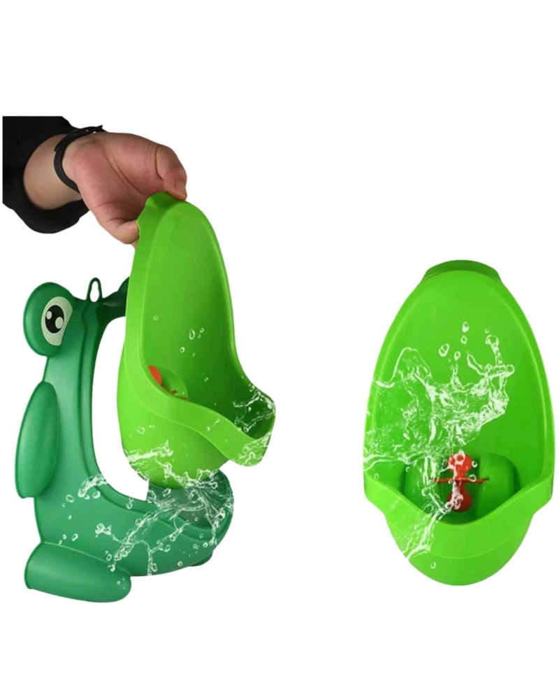 URINARIO INFANTIL DE PARED CON DISEÑO RANA ENTRENADOR PARA NIÑOS - 2