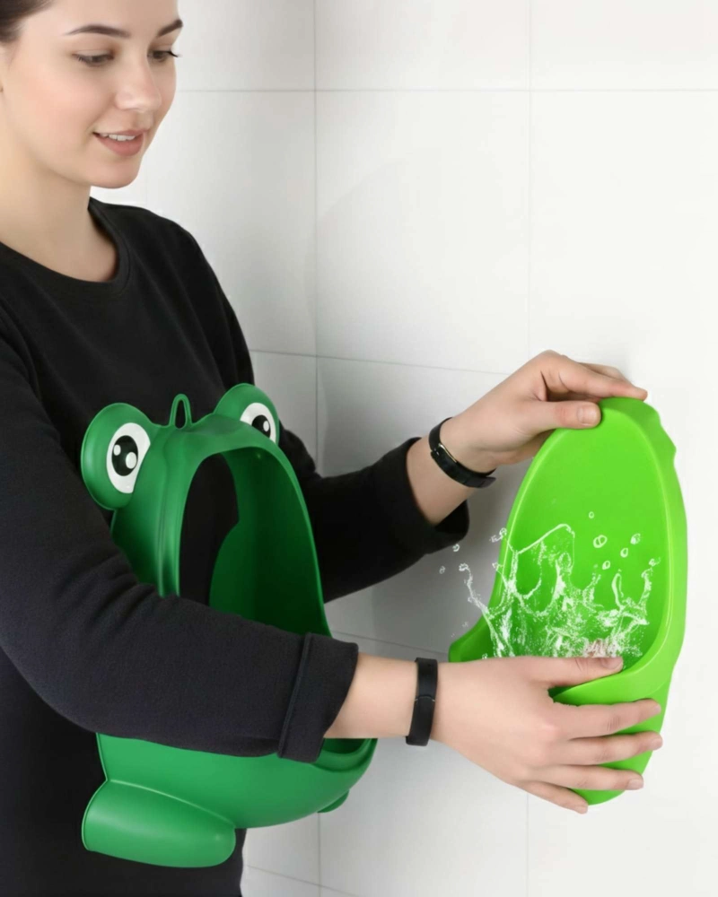 URINARIO INFANTIL DE PARED CON DISEÑO RANA ENTRENADOR PARA NIÑOS - 5