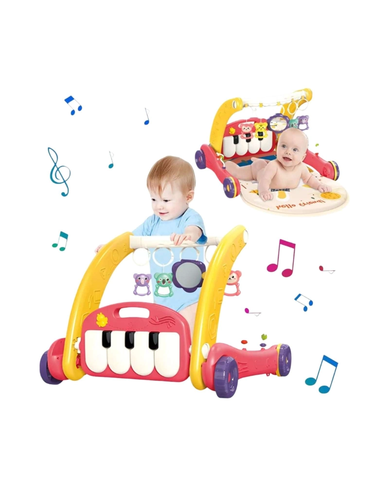ANDADOR DE BEBE  ERGONOMICO AJUSTABLE CON BANDEJA MUSICAL DIDACTICA - 4