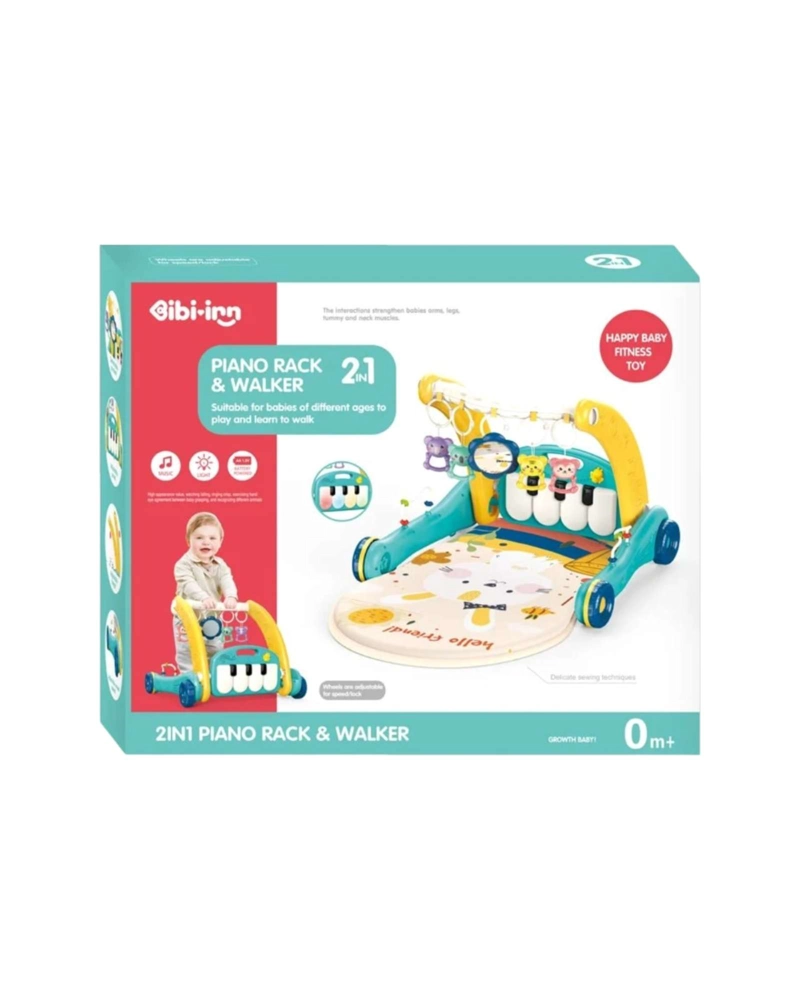 ANDADOR DE BEBE  ERGONOMICO AJUSTABLE CON BANDEJA MUSICAL DIDACTICA - 5