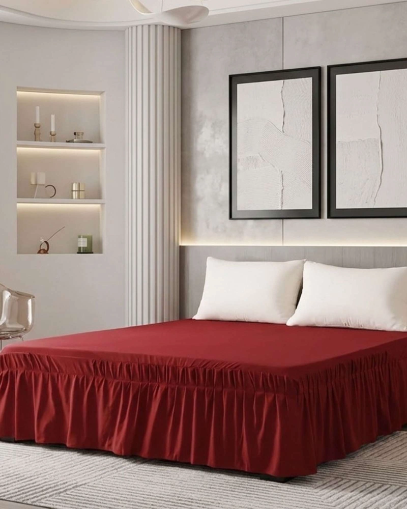 FALDON DE CAMA ESTILO MODERNO Y AJUSTE PERFECTO SUPERKING  200X200 CM - 3