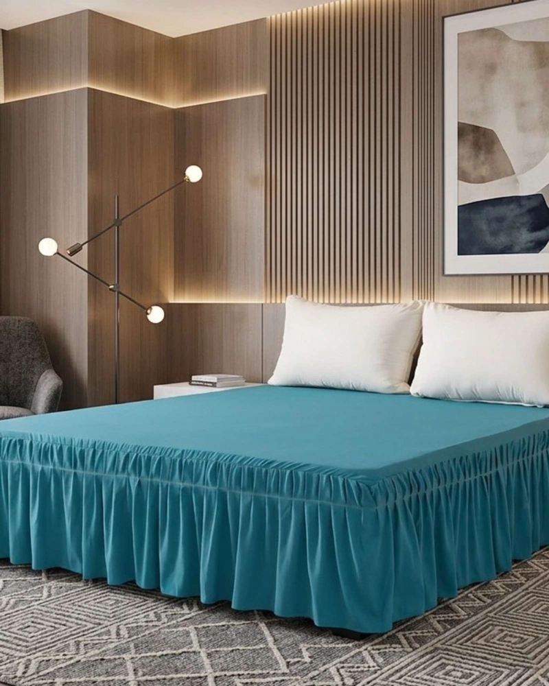FALDON DE CAMA ESTILO MODERNO Y AJUSTE PERFECTO KING 180X200 CM - 2