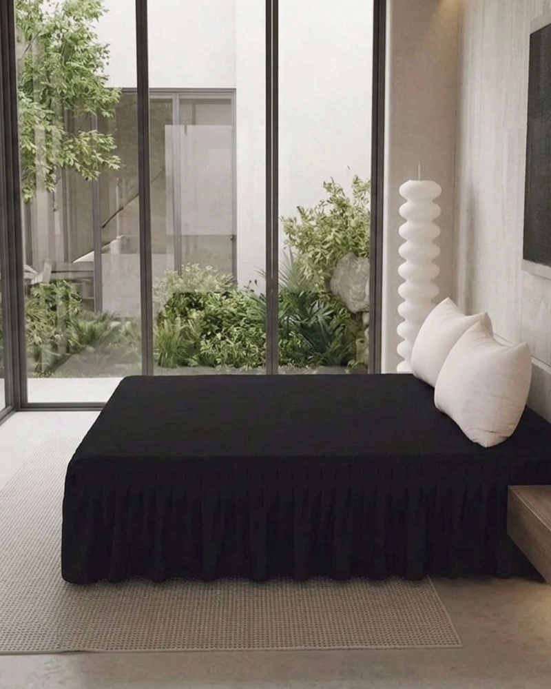FALDON DE CAMA ESTILO MODERNO Y AJUSTE PERFECTO SUPERKING  200X200 CM - 3