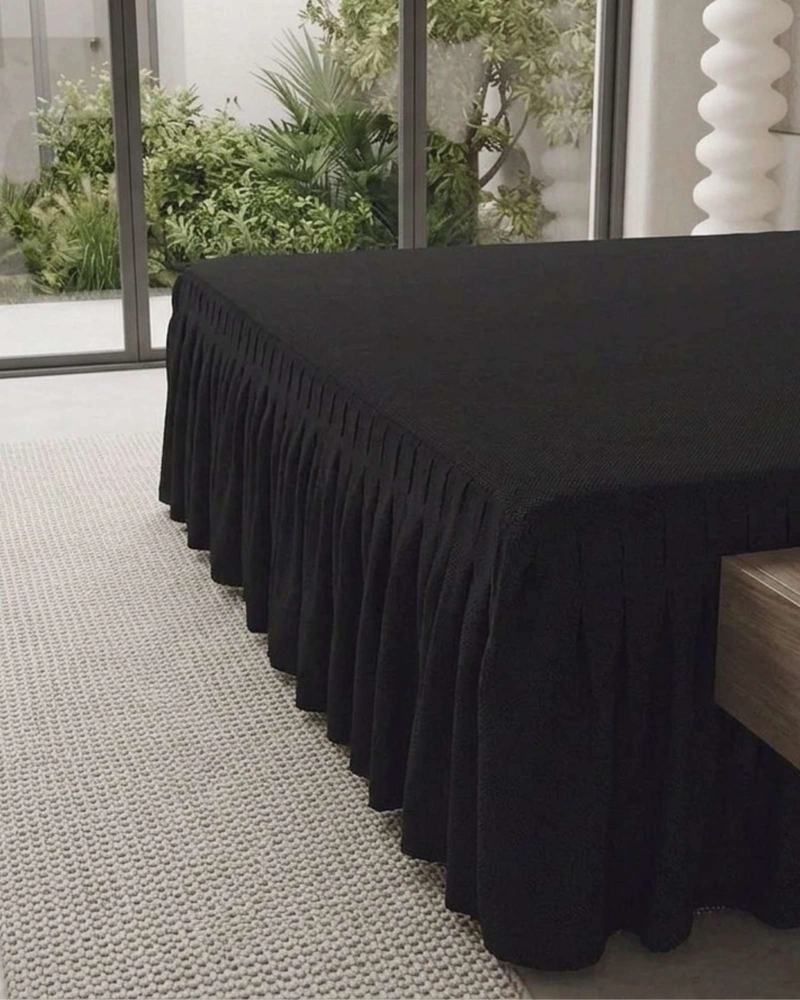 FALDON DE CAMA ESTILO MODERNO Y AJUSTE PERFECTO SUPERKING  200X200 CM - 6