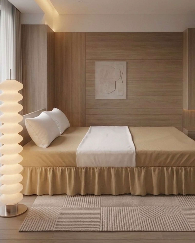 FALDON DE CAMA ESTILO MODERNO Y AJUSTE PERFECTO PLAZA Y MEDIA 105X200 CM - 3