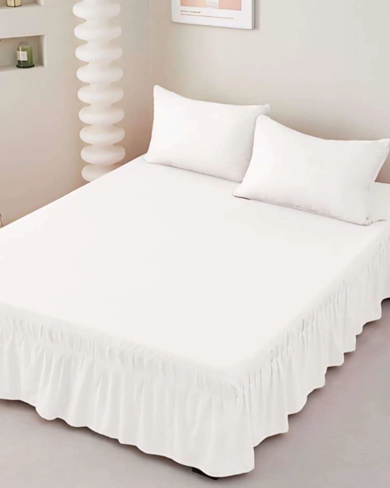 FALDON DE CAMA ESTILO MODERNO Y AJUSTE PERFECTO SUPERKING  200X200 CM - 4