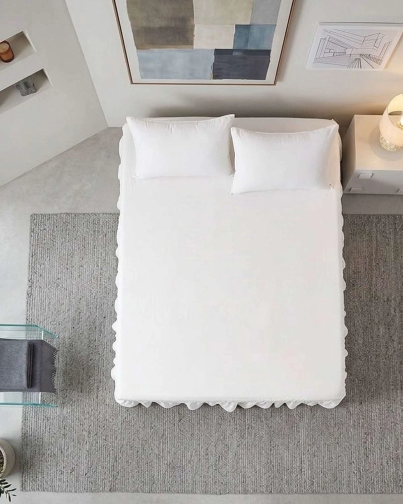 FALDON DE CAMA ESTILO MODERNO Y AJUSTE PERFECTO SUPERKING  200X200 CM - 5