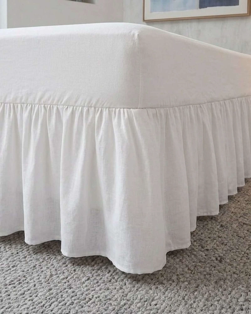 FALDON DE CAMA ESTILO MODERNO Y AJUSTE PERFECTO SUPERKING  200X200 CM - 6