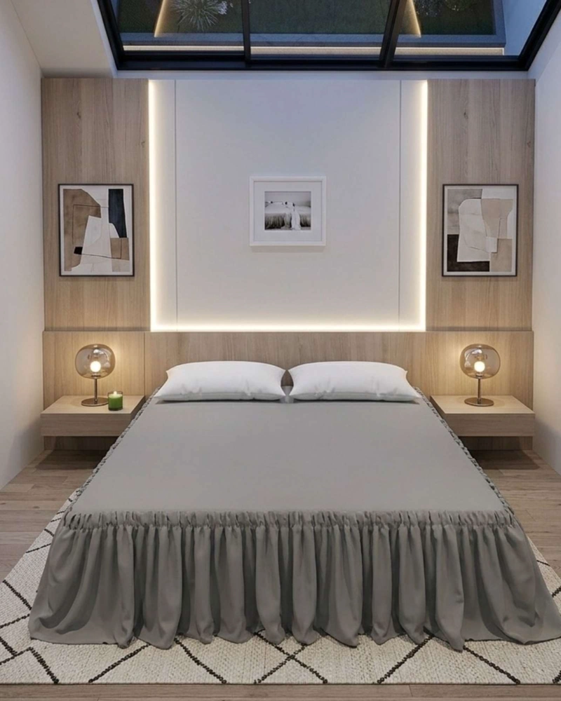 FALDON DE CAMA ESTILO MODERNO Y AJUSTE PERFECTO SUPERKING  200X200 CM - 1