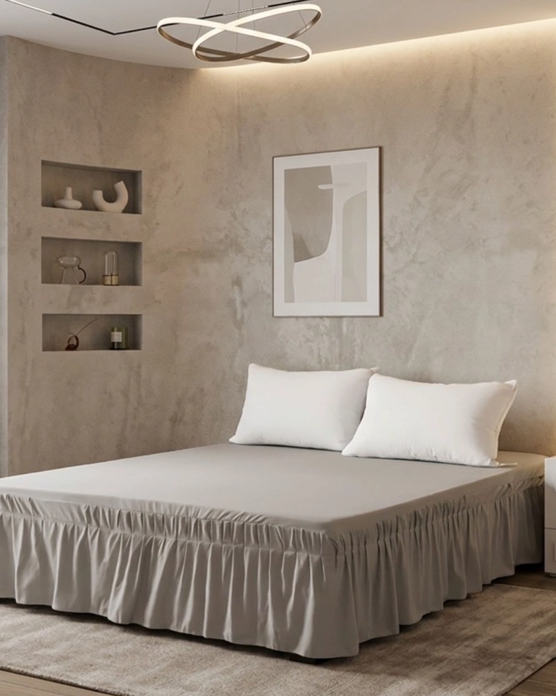 FALDON DE CAMA ESTILO MODERNO Y AJUSTE PERFECTO SUPERKING  200X200 CM - 2