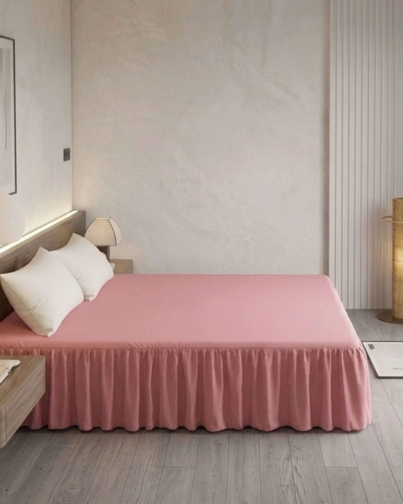 FALDON DE CAMA ESTILO MODERNO Y AJUSTE PERFECTO PLAZA Y MEDIA 105X200 CM - 3