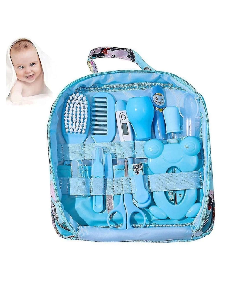 SET DE HIGIENE Y CUIDADO PARA BEBE 13 PIEZAS AZUL - 2