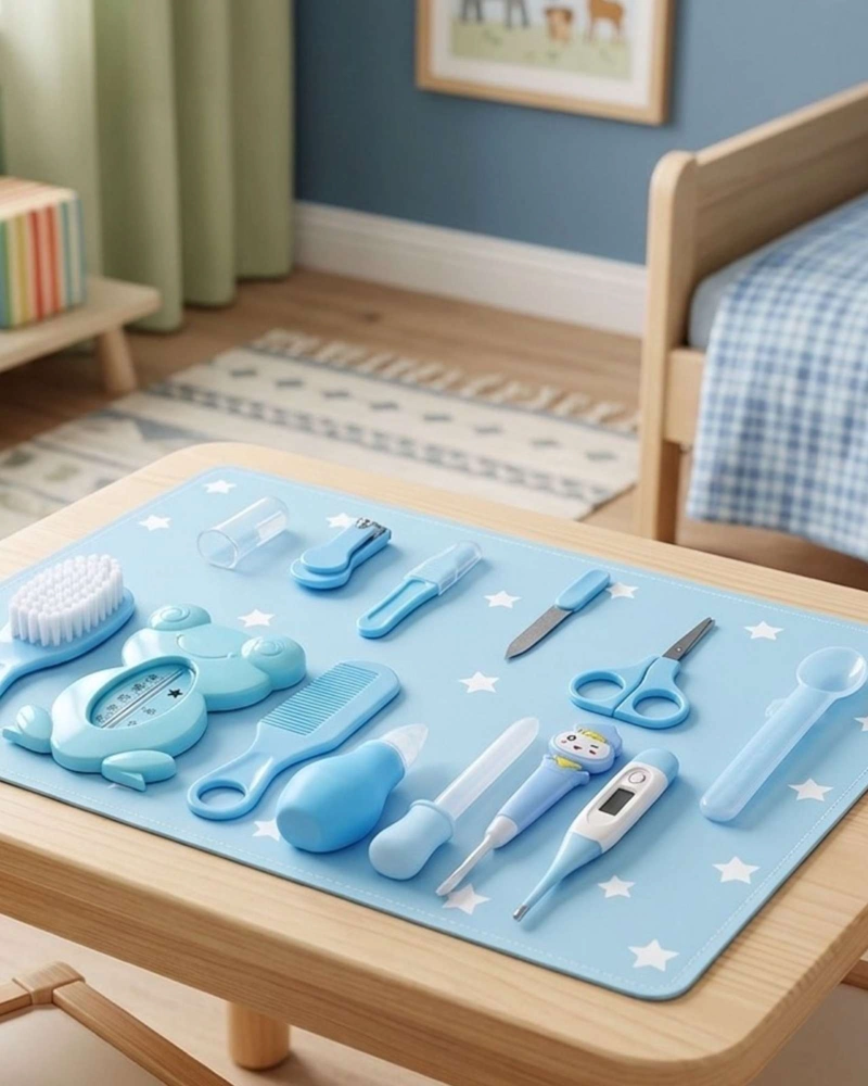 SET DE HIGIENE Y CUIDADO PARA BEBE 13 PIEZAS AZUL - 3