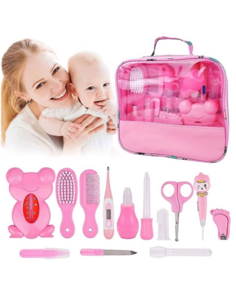 SET DE HIGIENE Y CUIDADO PARA BEBE 13 PIEZAS ROSADO - 1