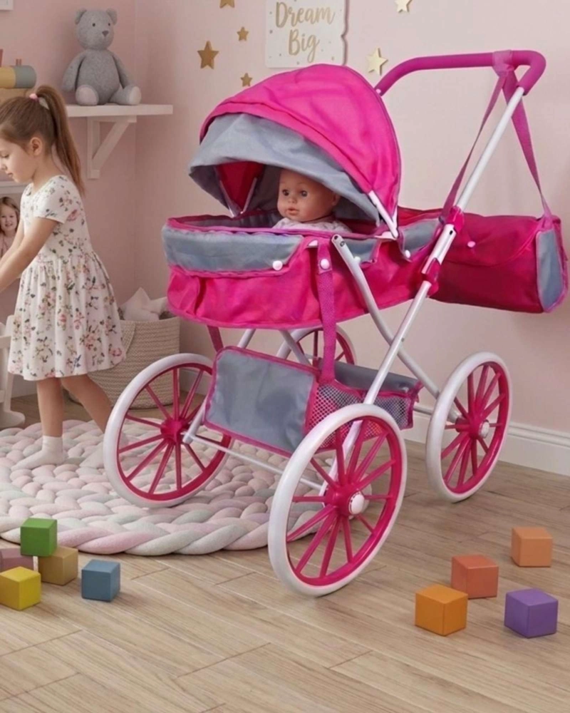 COCHE DE MUÑECAS INFANTIL BOLSO DE REGALO ESTILO CLASICO02 - 1