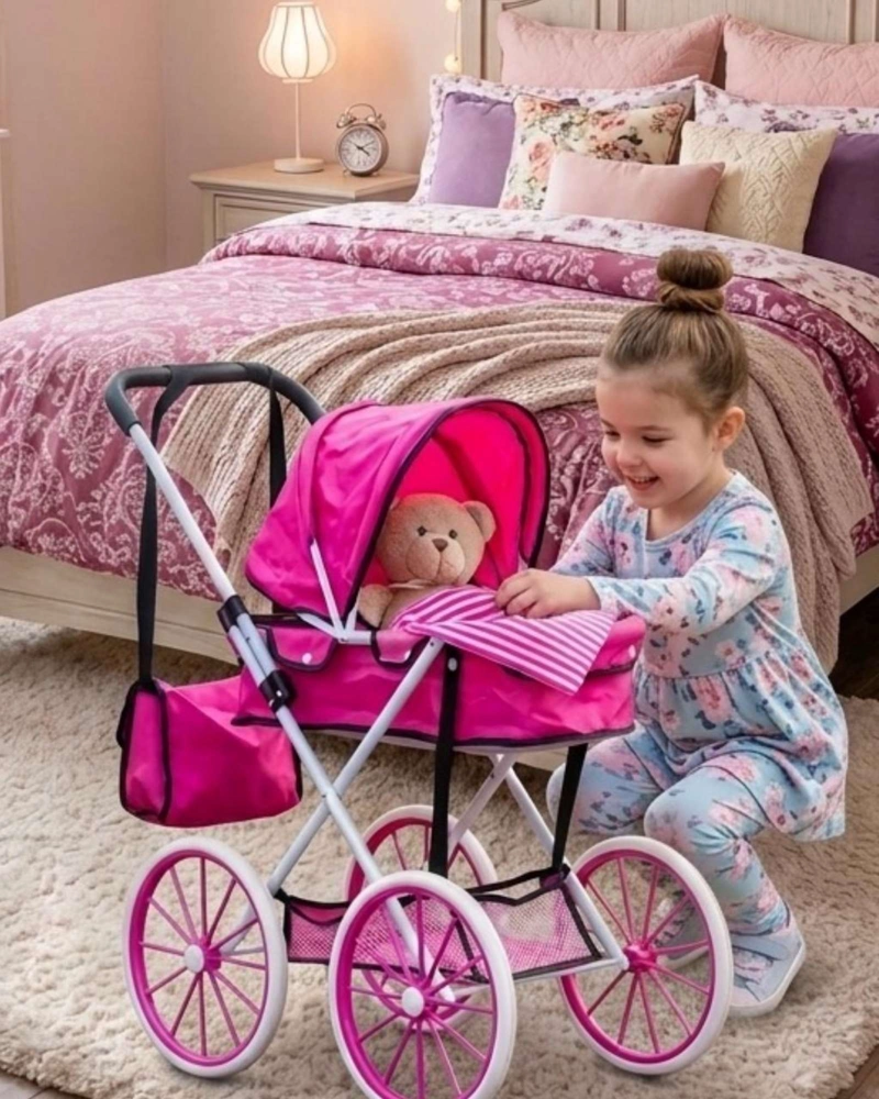 COCHE DE MUÑECAS INFANTIL BOLSO DE REGALO ESTILO CLASICO03 - 1